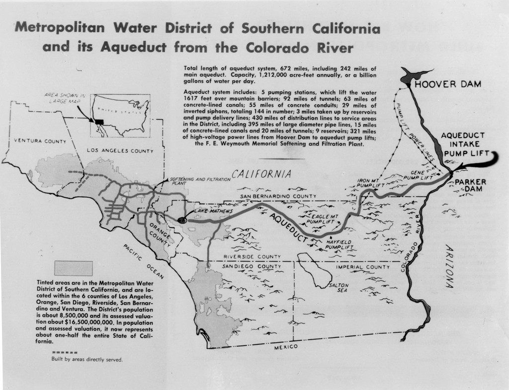 california aqueduct map
